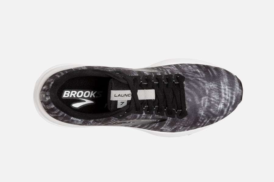 Brooks Running Shoes Womens Black/Grey/White - Launch 7 Road - 5026-ENMFX